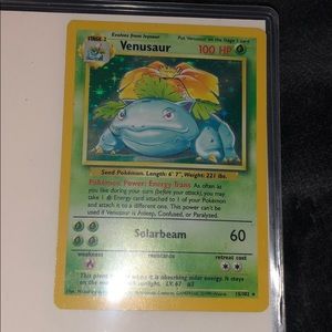 Pokemon Card Base Set Shadowless Rare Holo 15/102